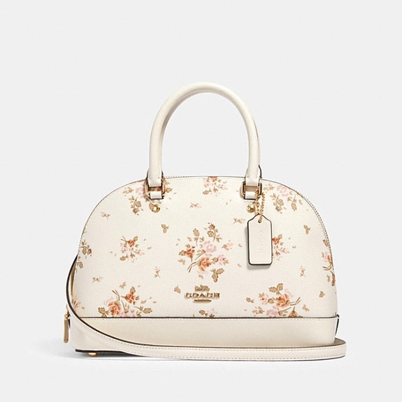 Coach Handbags - NWT COACH Mini Sierra Satchel with Rose Bouquet
